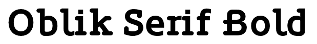 Oblik Serif Bold font